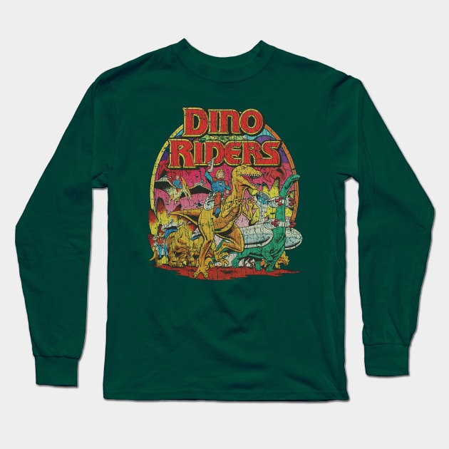 Dino-Riders The Adventure Begins 1988 Long Sleeve T-Shirt by JCD666